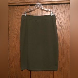 Kosher Casual Olive Pencil Skirt